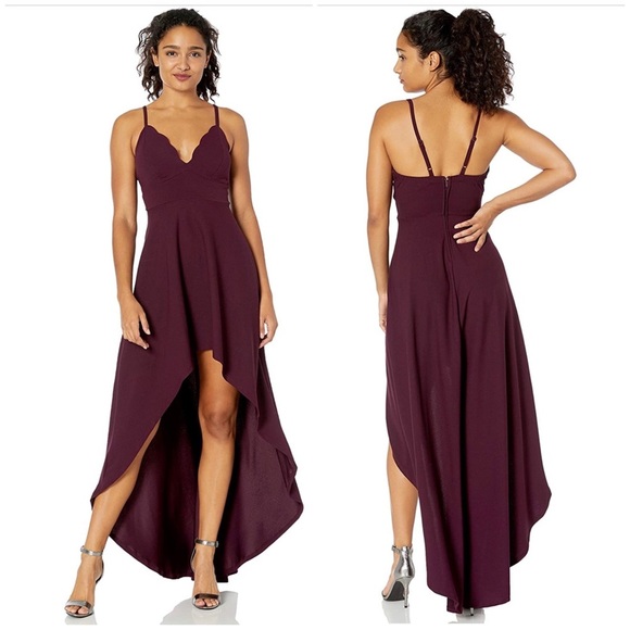 Dresses & Skirts - Speechless Scalloped V-Neck High Low Dress NWT